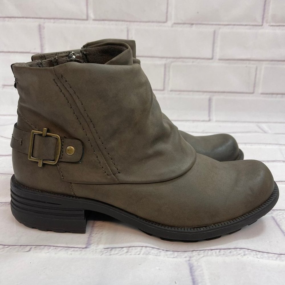 Earth Origins Pam Brown Ankle Bootie Boots Buckle